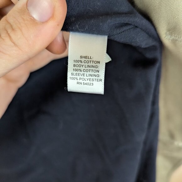 Banana Republic Men's Classic Trench in Tan, Sz XL - Picture 6 of 11